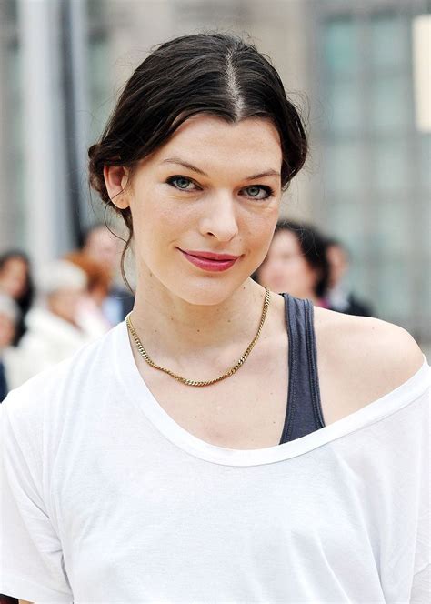 Milla Jovovich attends at the Louis Vuitton Ready